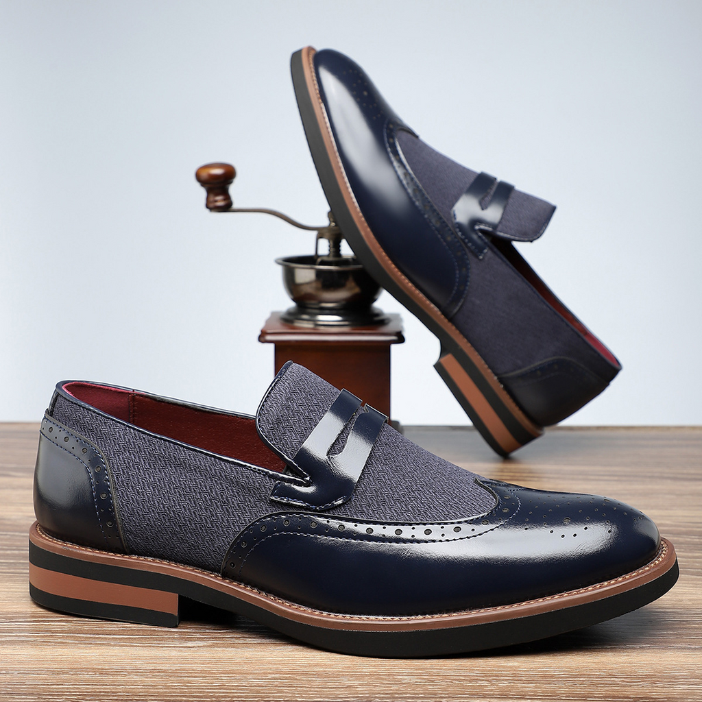 Regency Leder Brogue Slipper