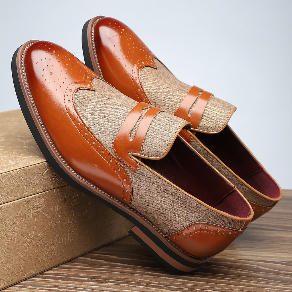 Regency Leder Brogue Slipper
