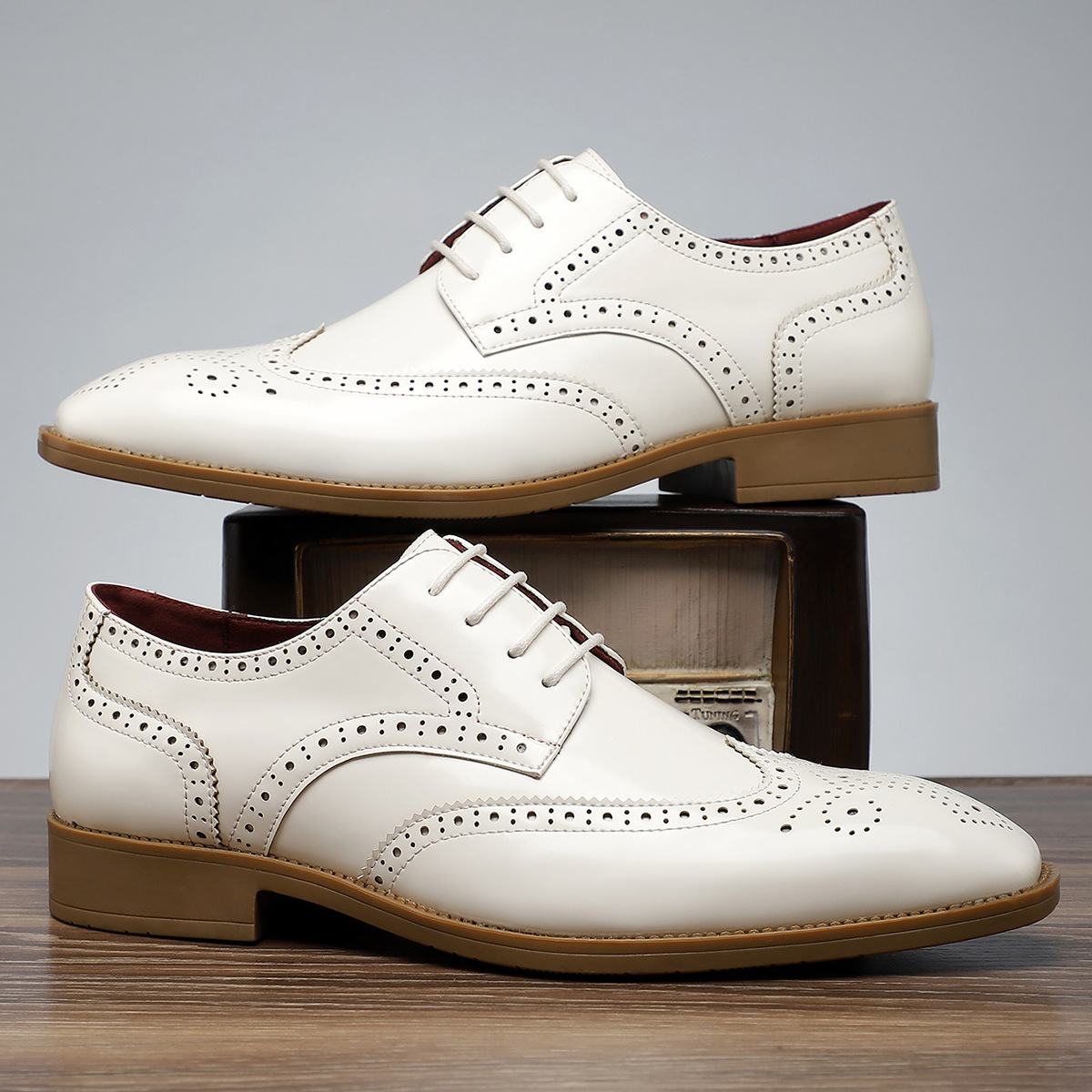 Cambridge Leder Brogue Schnürschuhe