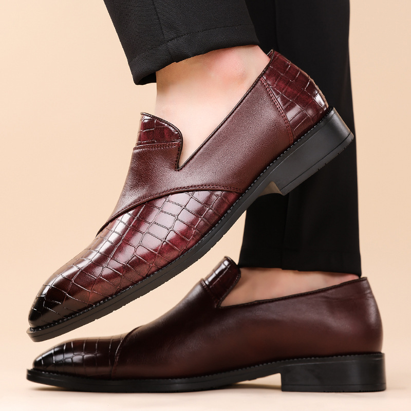 Giorgio Echtes Leder Slipper