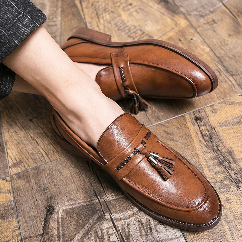 Cambridge Leder-Tassel-Loafer