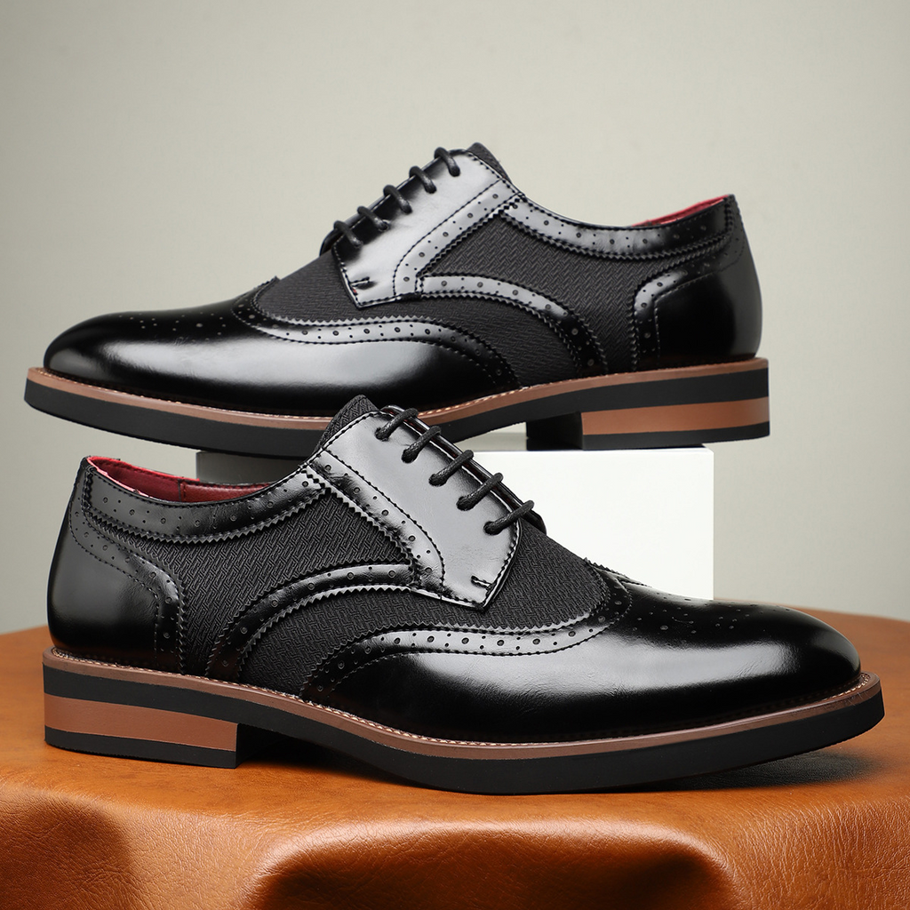 Regency Leder Brogue Schnürschuhe