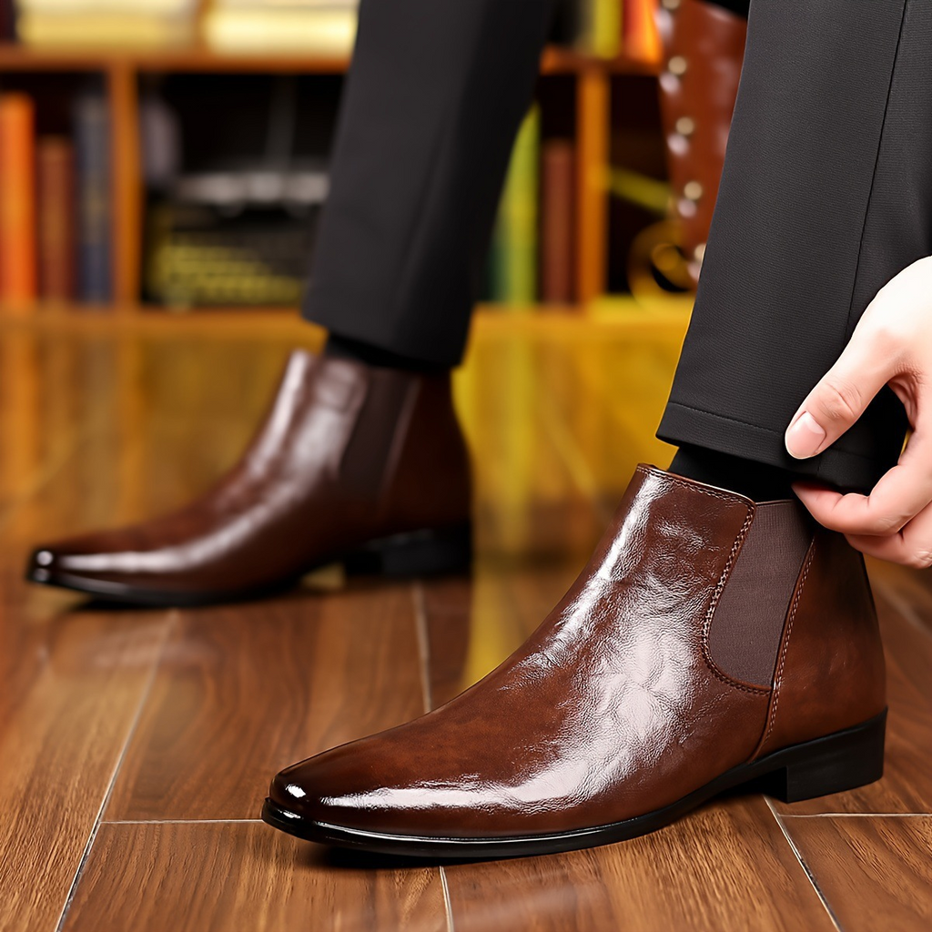 Bradford Leder Chelsea-Stiefel