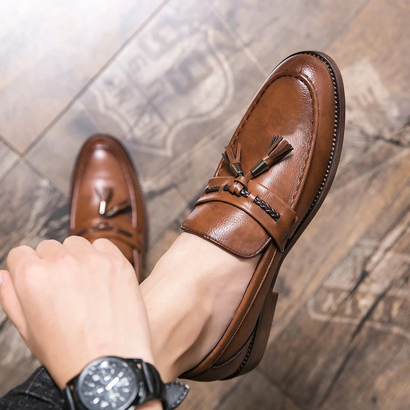 Cambridge Leder-Tassel-Loafer
