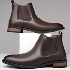 Harrison Leder Chelsea Boots