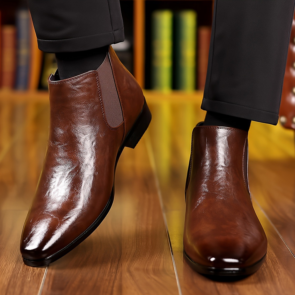 Bradford Leder Chelsea-Stiefel
