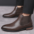 Harrison Leder Chelsea Boots