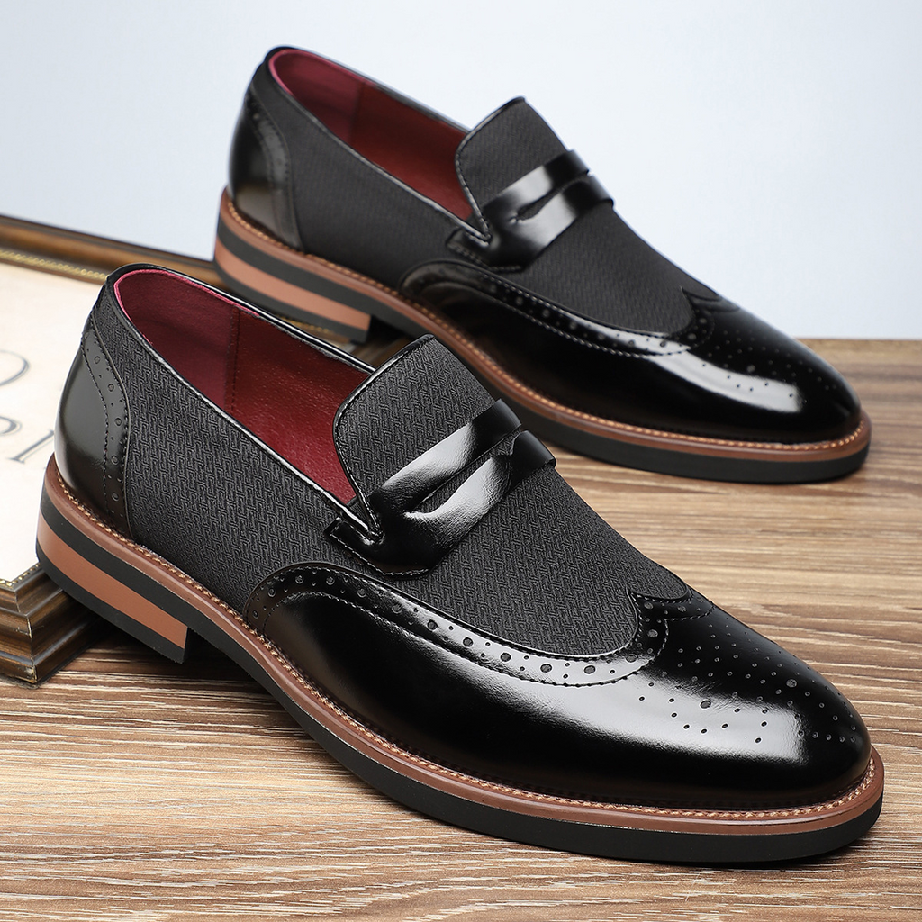 Regency Leder Brogue Slipper