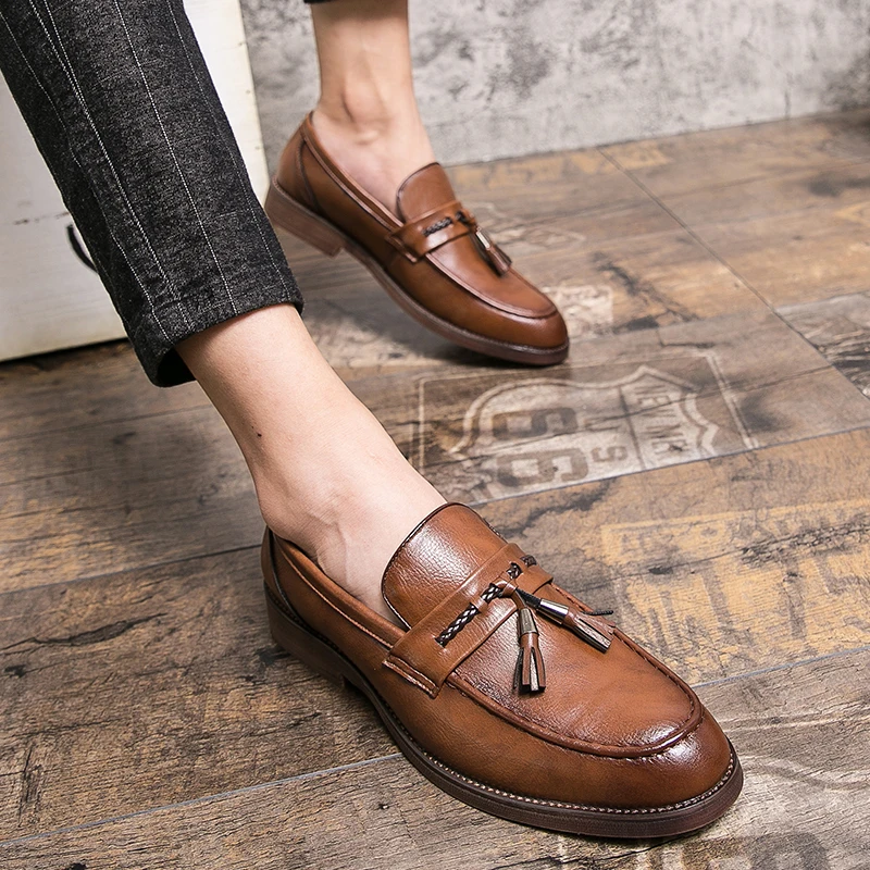 Cambridge Leder-Tassel-Loafer
