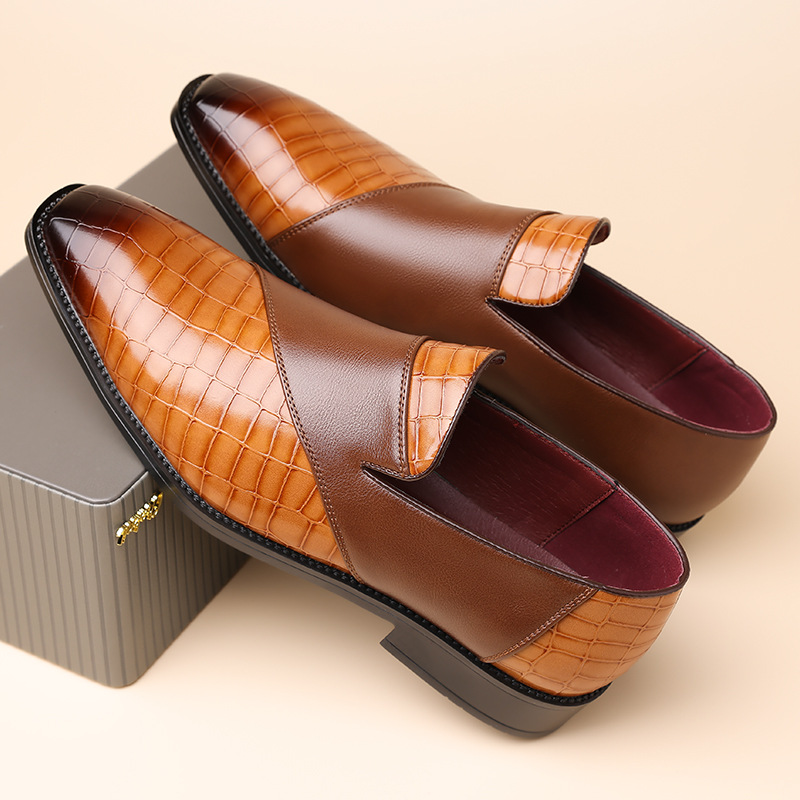Giorgio Echtes Leder Slipper