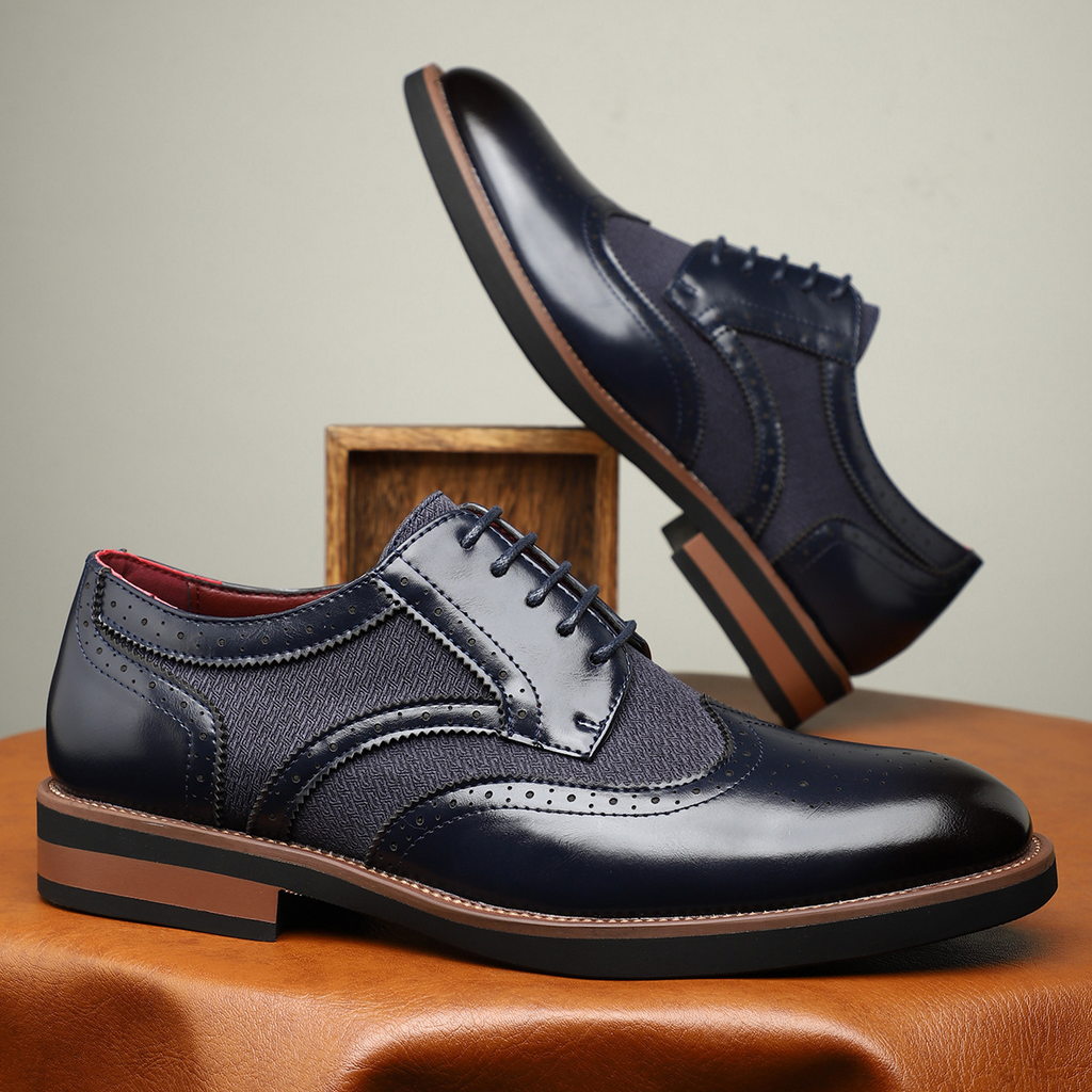 Regency Leder Brogue Schnürschuhe