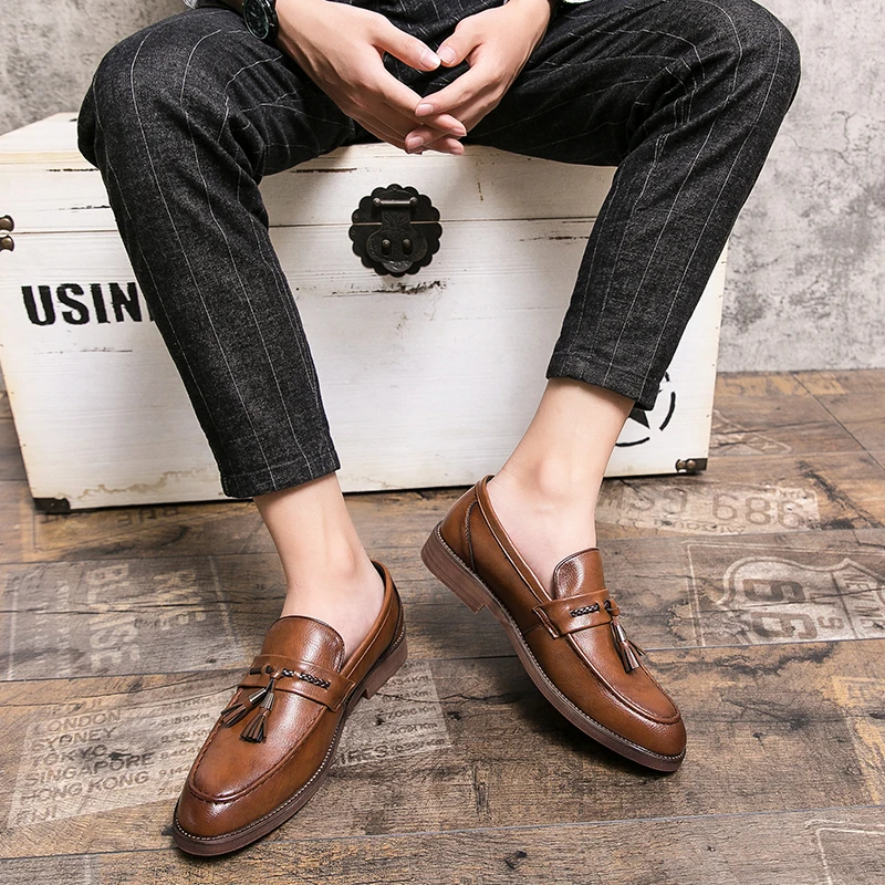 Cambridge Leder-Tassel-Loafer