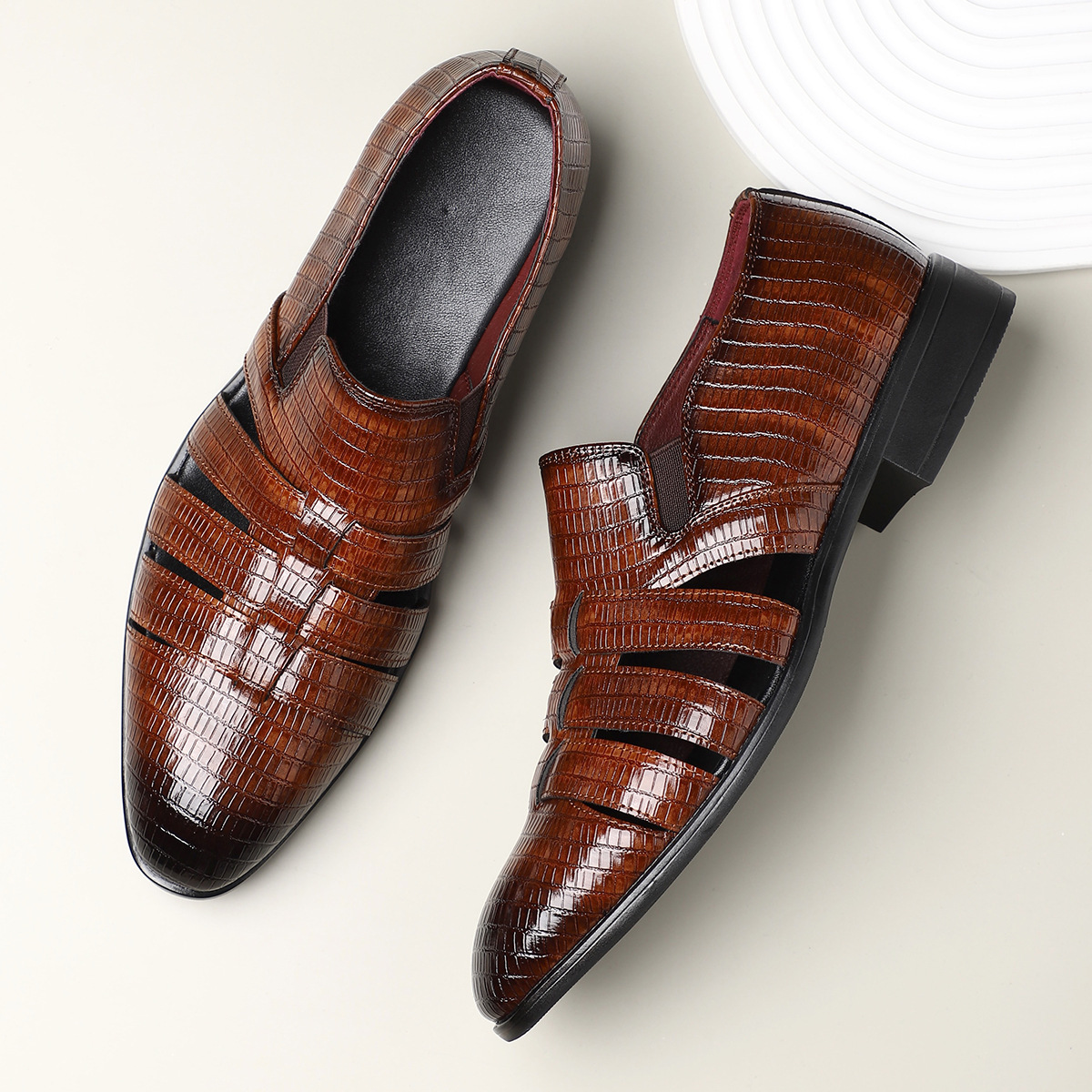 Riviera Leder Slipper
