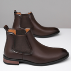 Harrison Leder Chelsea Boots