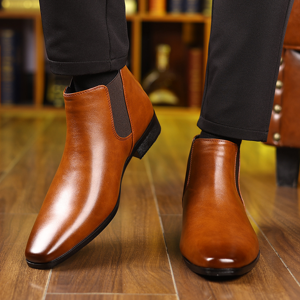Bradford Leder Chelsea-Stiefel