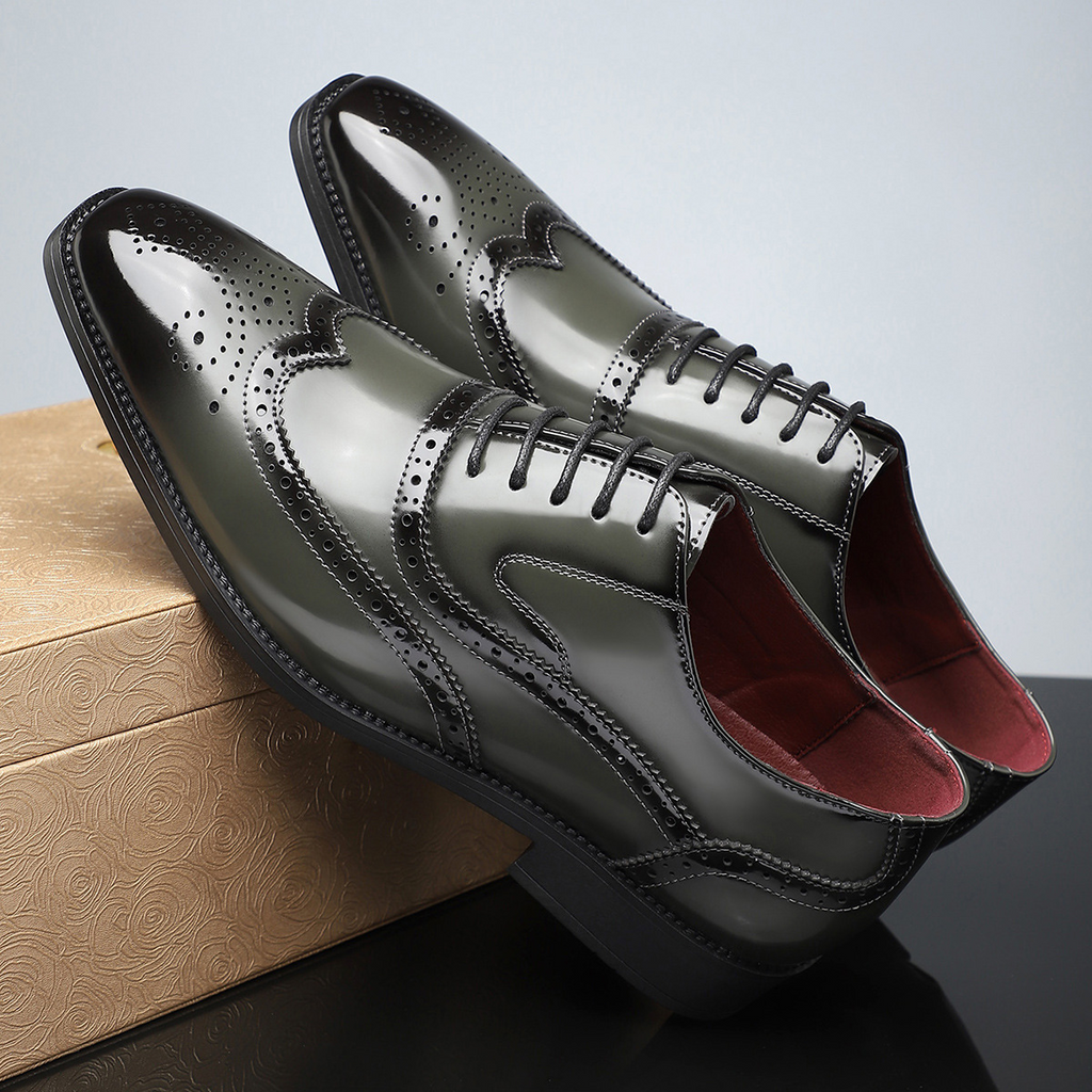 Cambridge Leder Brogue Schnürschuhe