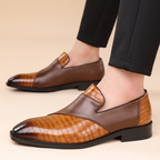 Giorgio Echtes Leder Slipper