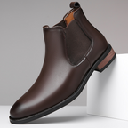 Harrison Leder Chelsea Boots