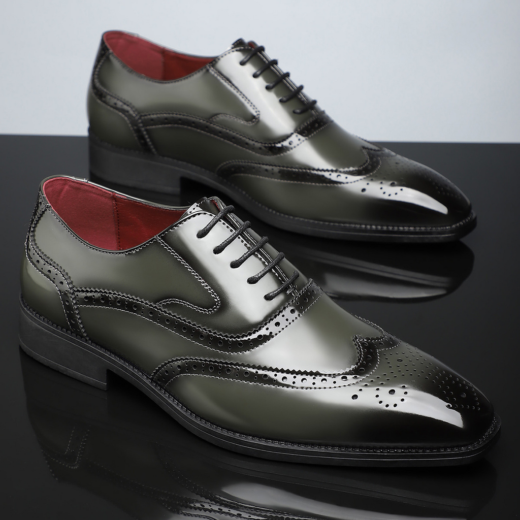 Cambridge Leder Brogue Schnürschuhe
