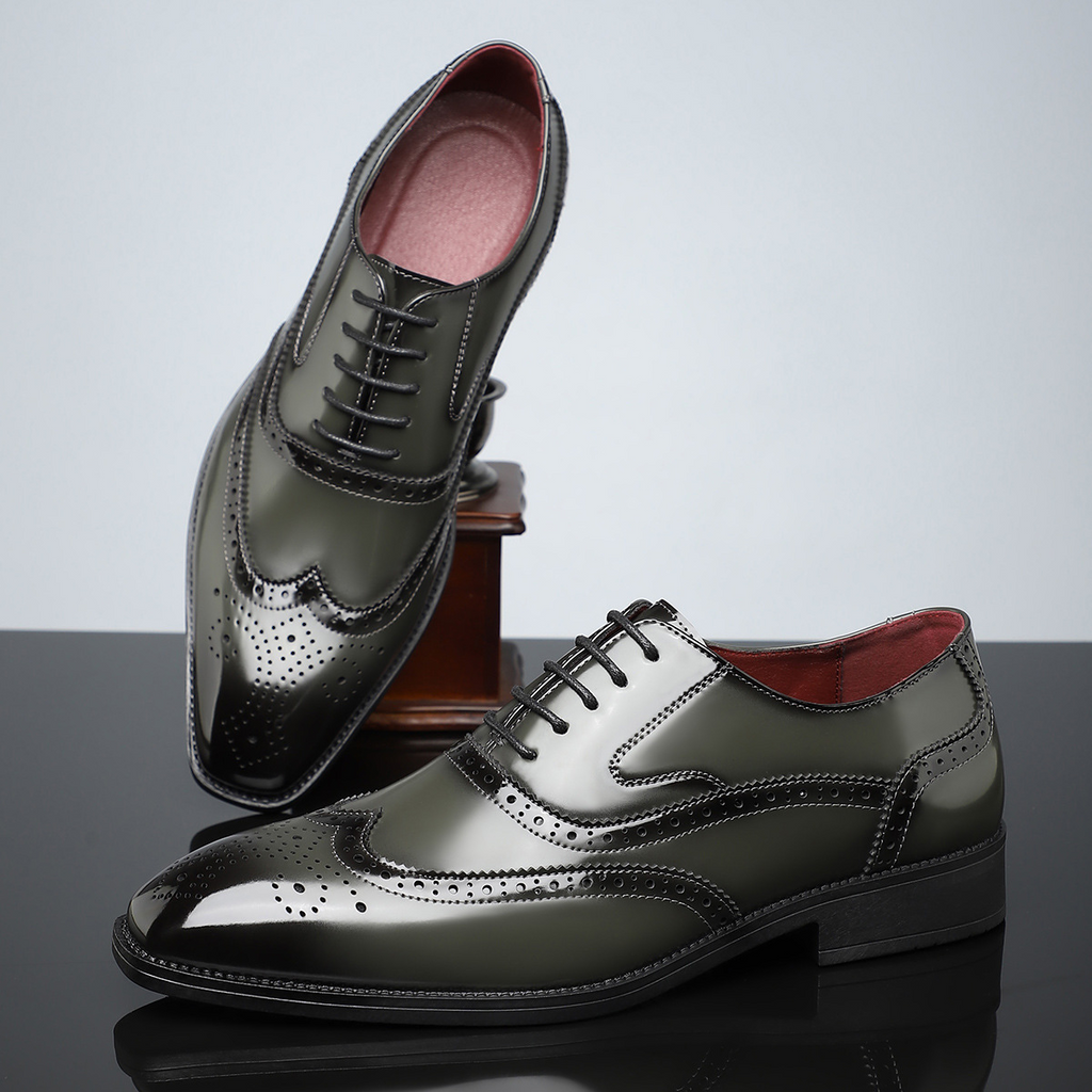 Cambridge Leder Brogue Schnürschuhe