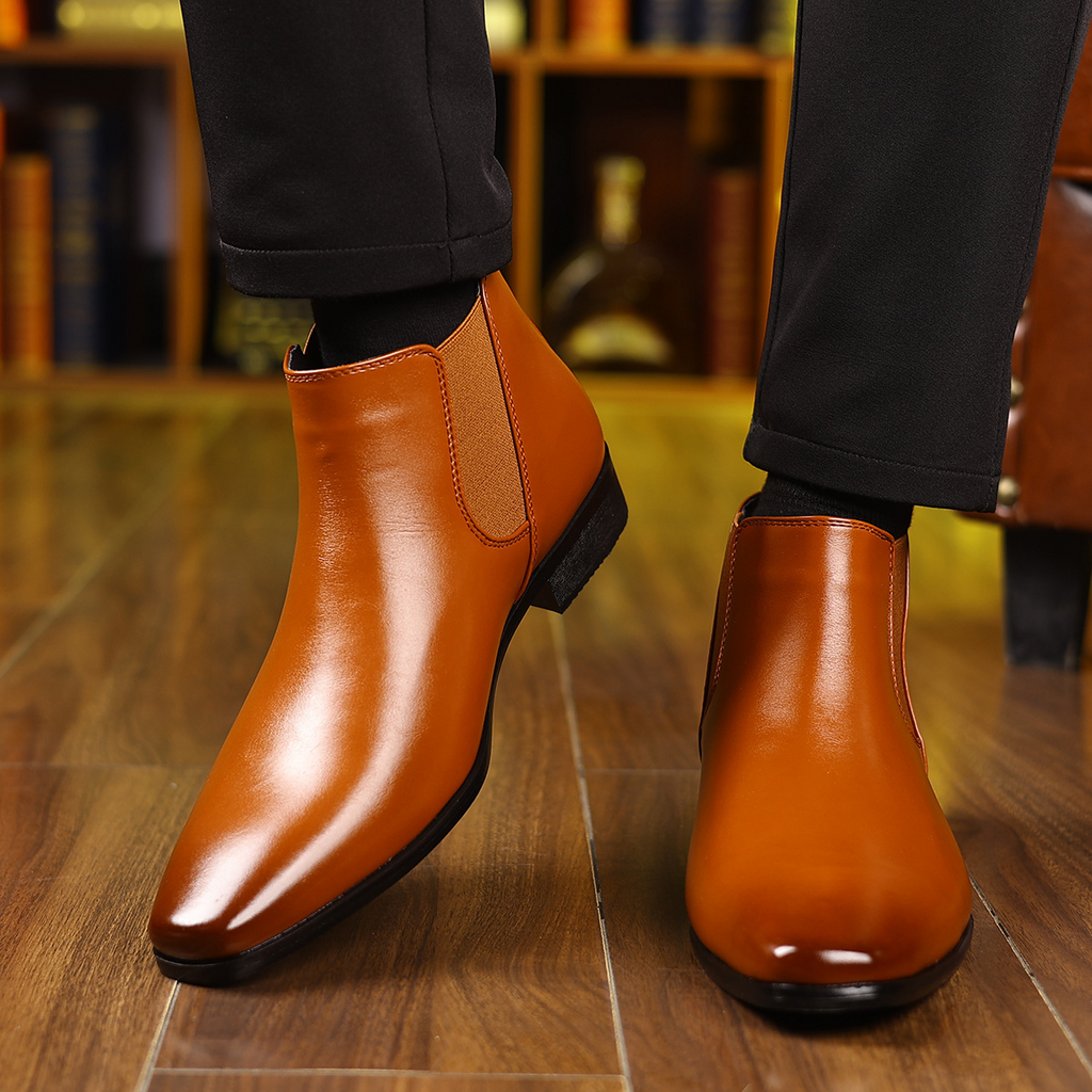 Bradford Leder Chelsea-Stiefel