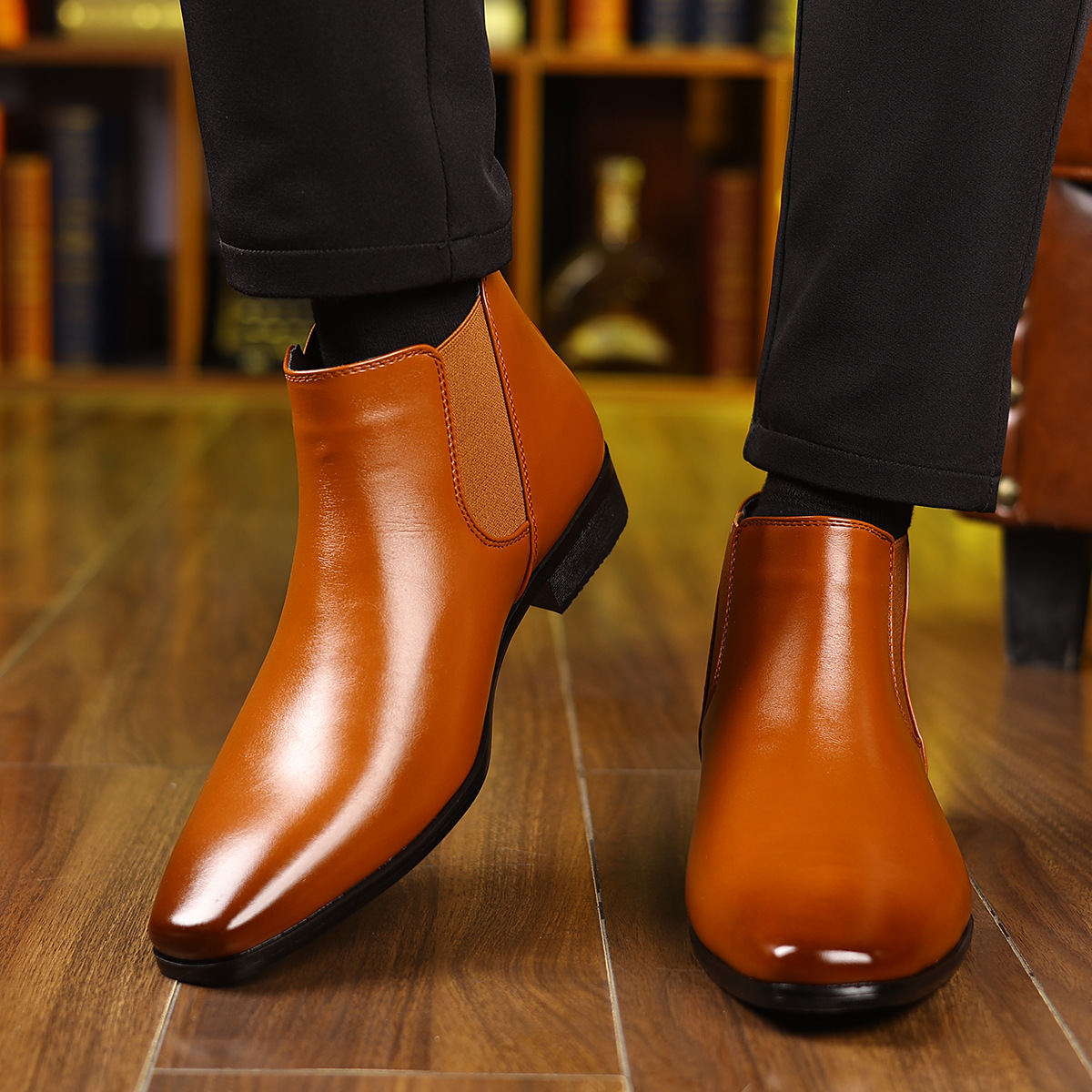 Bradford Leder Chelsea-Stiefel