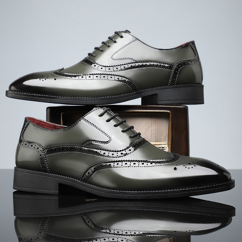 Cambridge Leder Brogue Schnürschuhe