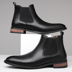 Harrison Leder Chelsea Boots