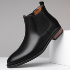 Harrison Leder Chelsea Boots