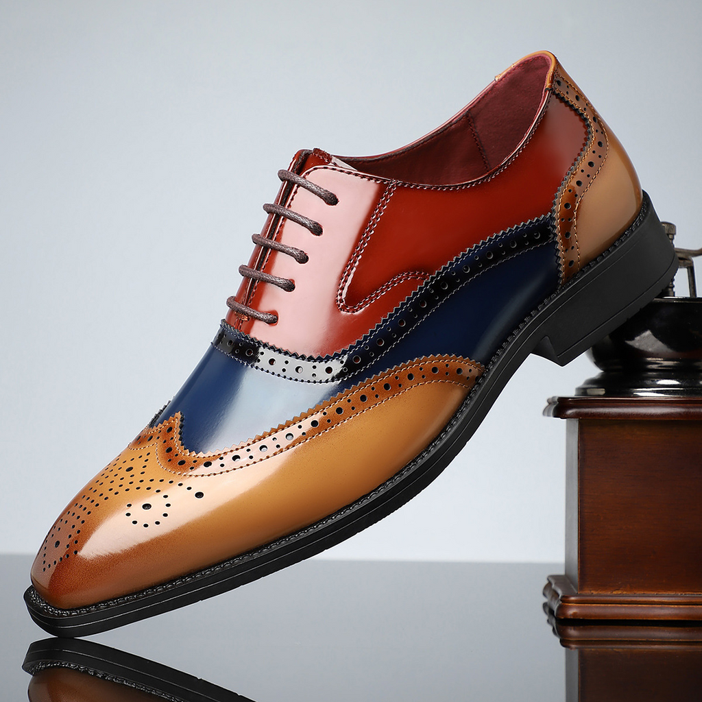 Cambridge Leder Brogue Schnürschuhe