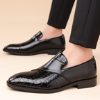 Giorgio Echtes Leder Slipper