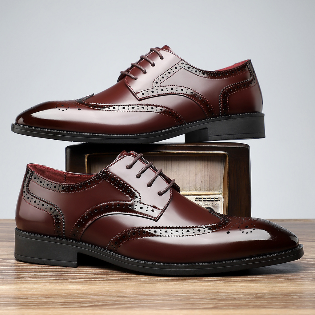 Cambridge Leder Brogue Schnürschuhe