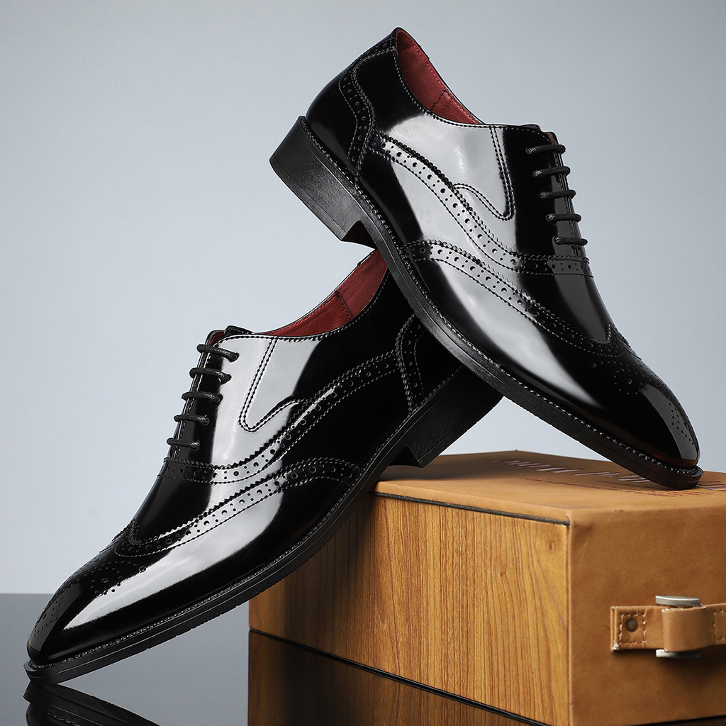 Cambridge Leder Brogue Schnürschuhe