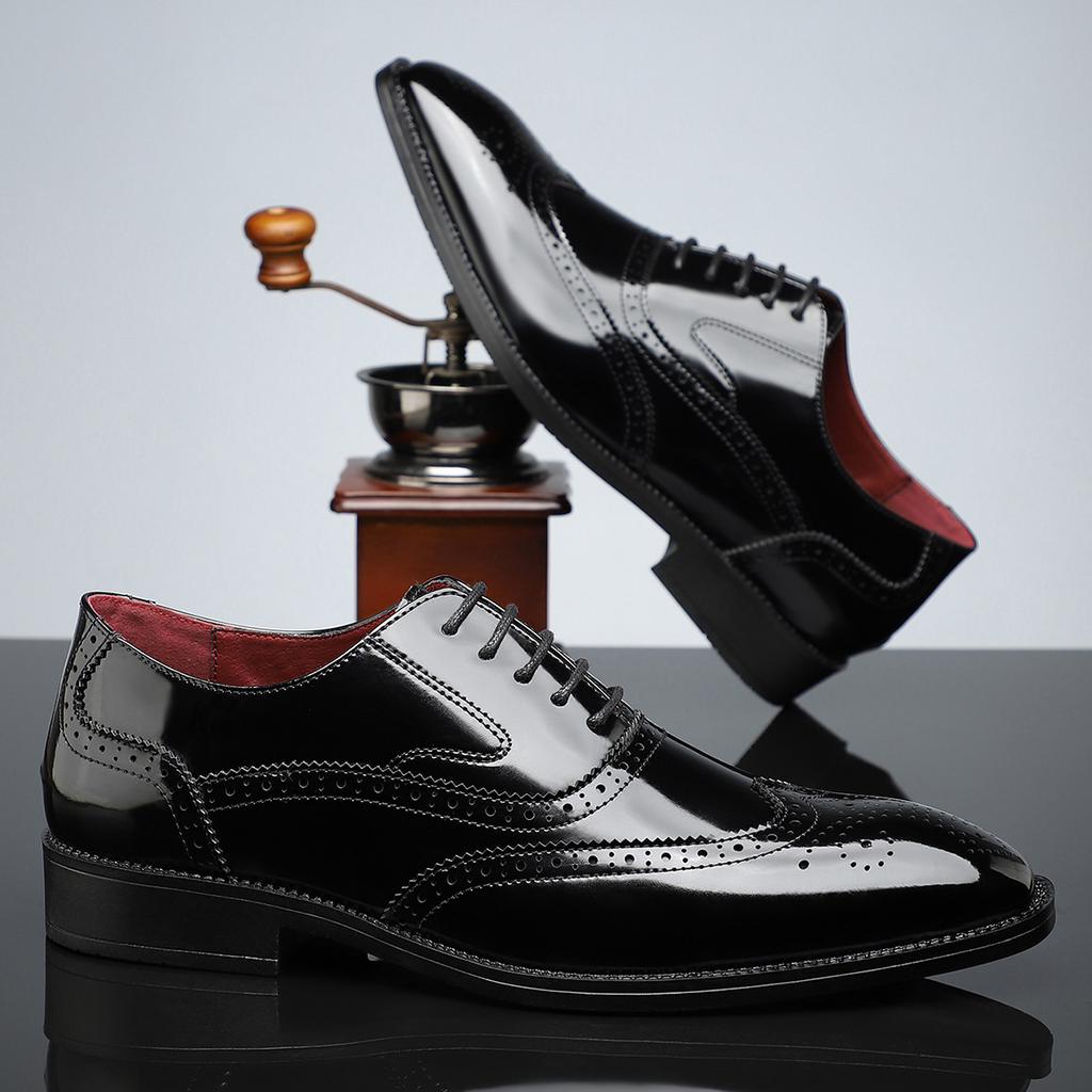 Cambridge Leder Brogue Schnürschuhe