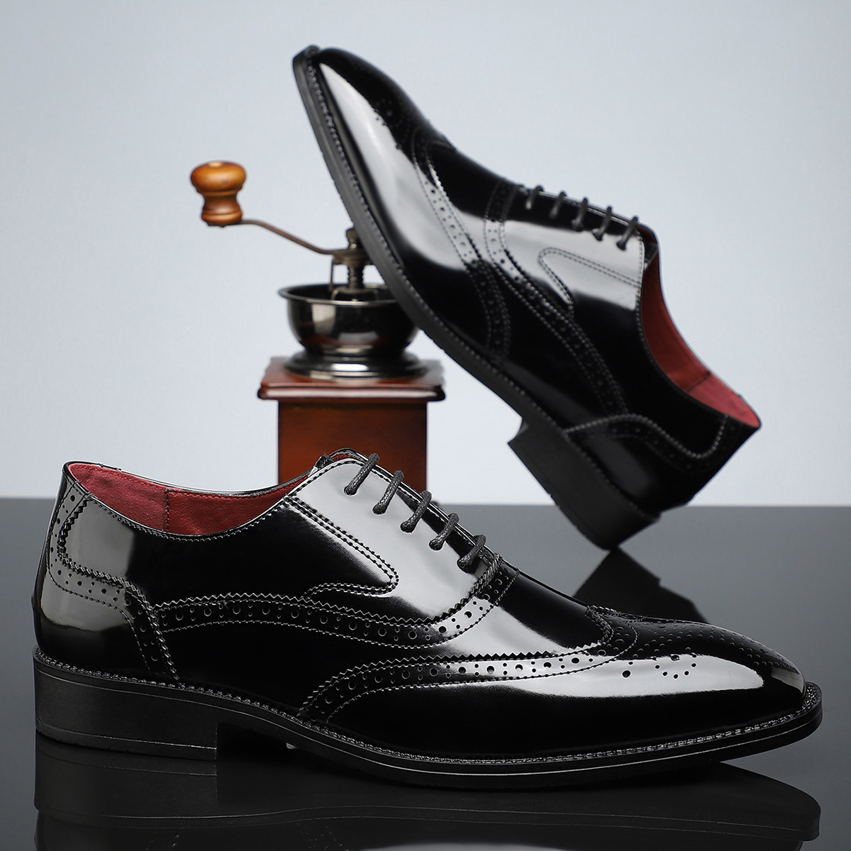Cambridge Leder Brogue Schnürschuhe
