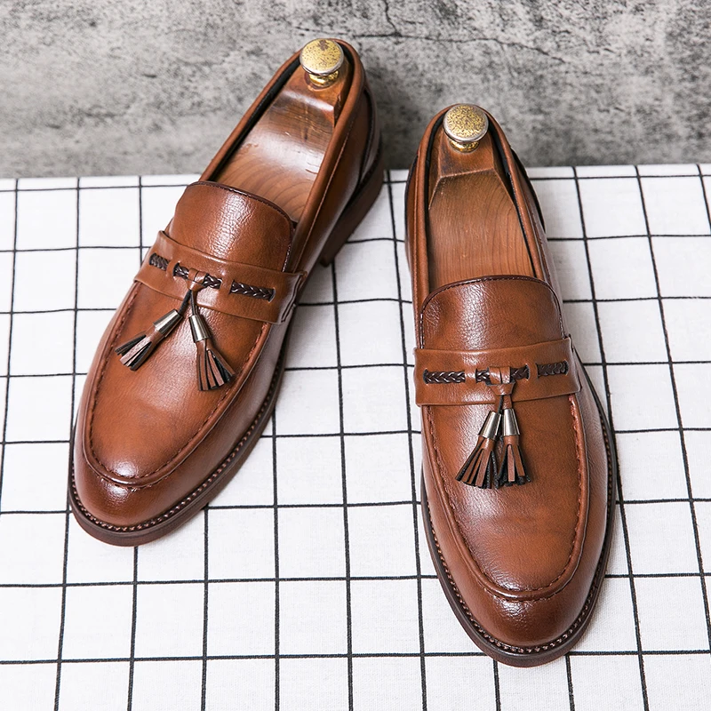 Cambridge Leder-Tassel-Loafer