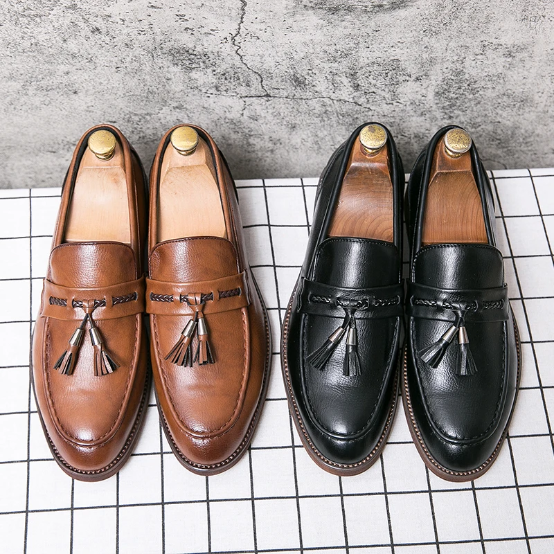 Cambridge Leder-Tassel-Loafer