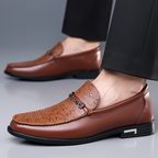 Cristiano Straußenleder Slipper