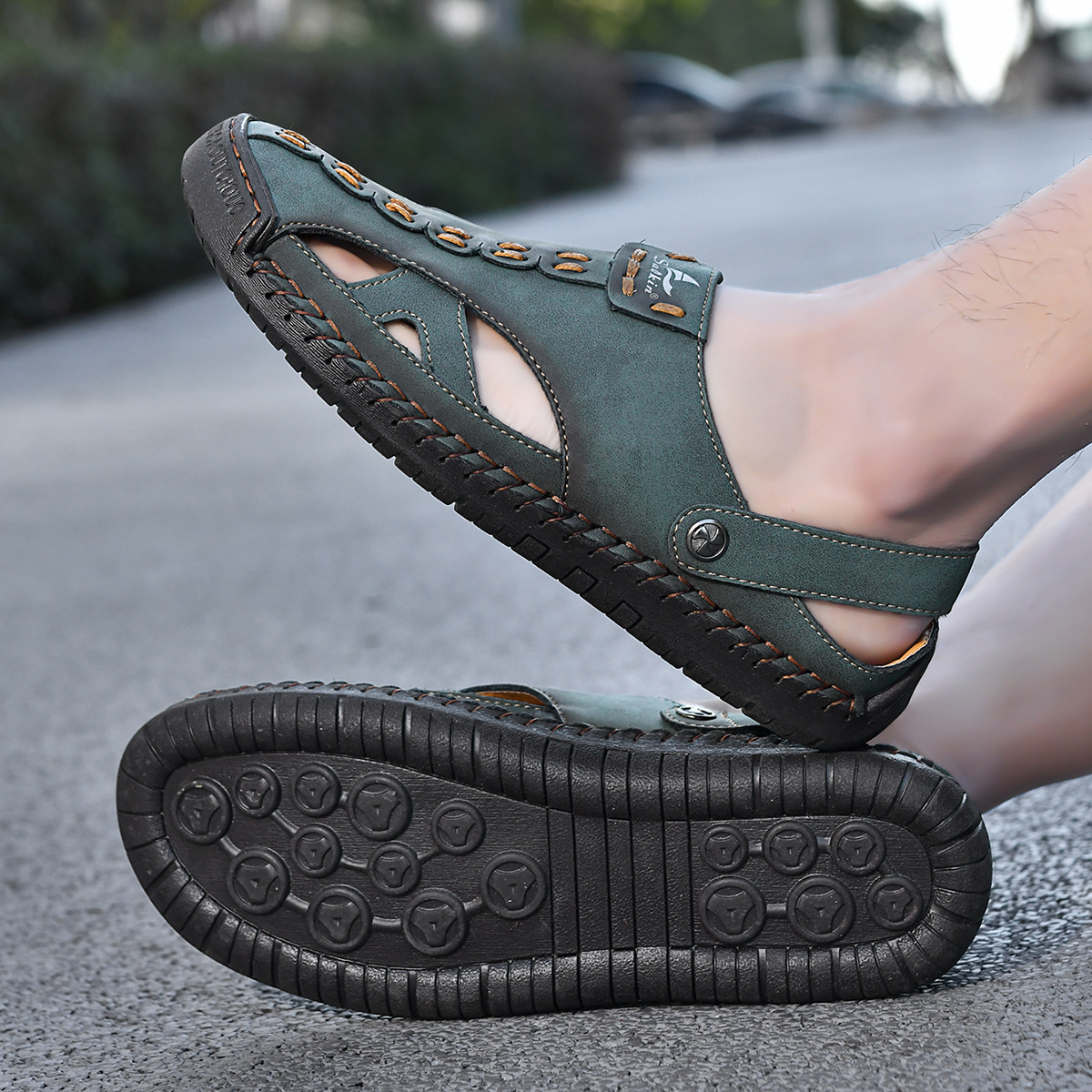 Treklander Leder Sandalen