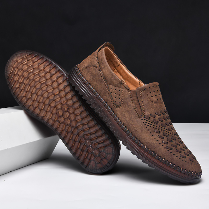 Carter Echtleder Slipper