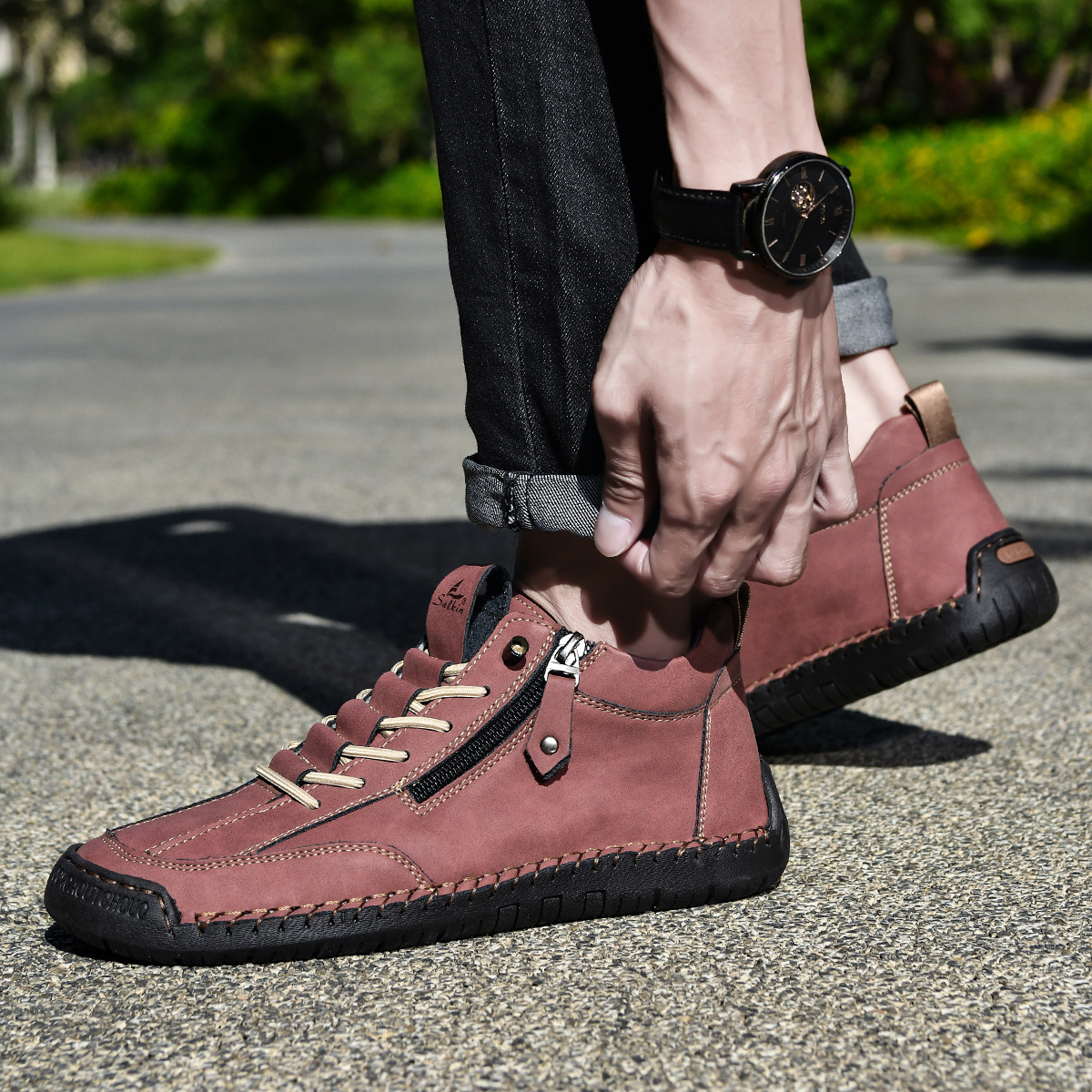 Outlander Leder Schuhe