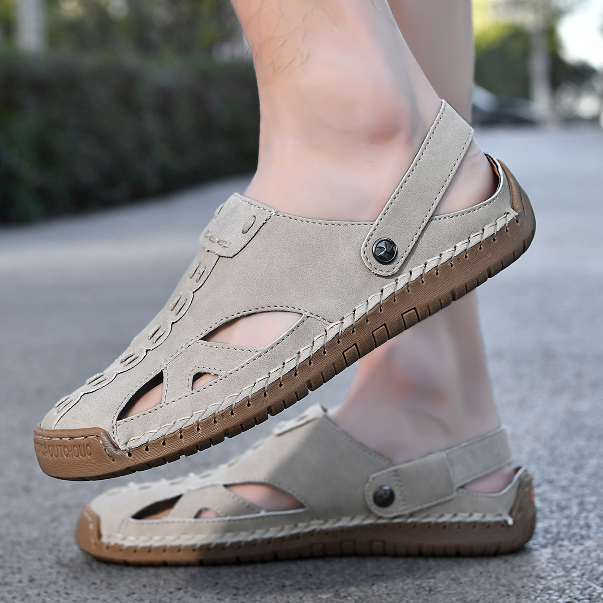Treklander Leder Sandalen