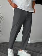 Oscar | Elegante Konisch Zulaufende Hose Mit Kordelzug