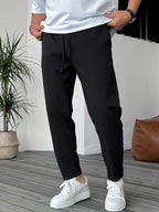 Oscar | Elegante Konisch Zulaufende Hose Mit Kordelzug