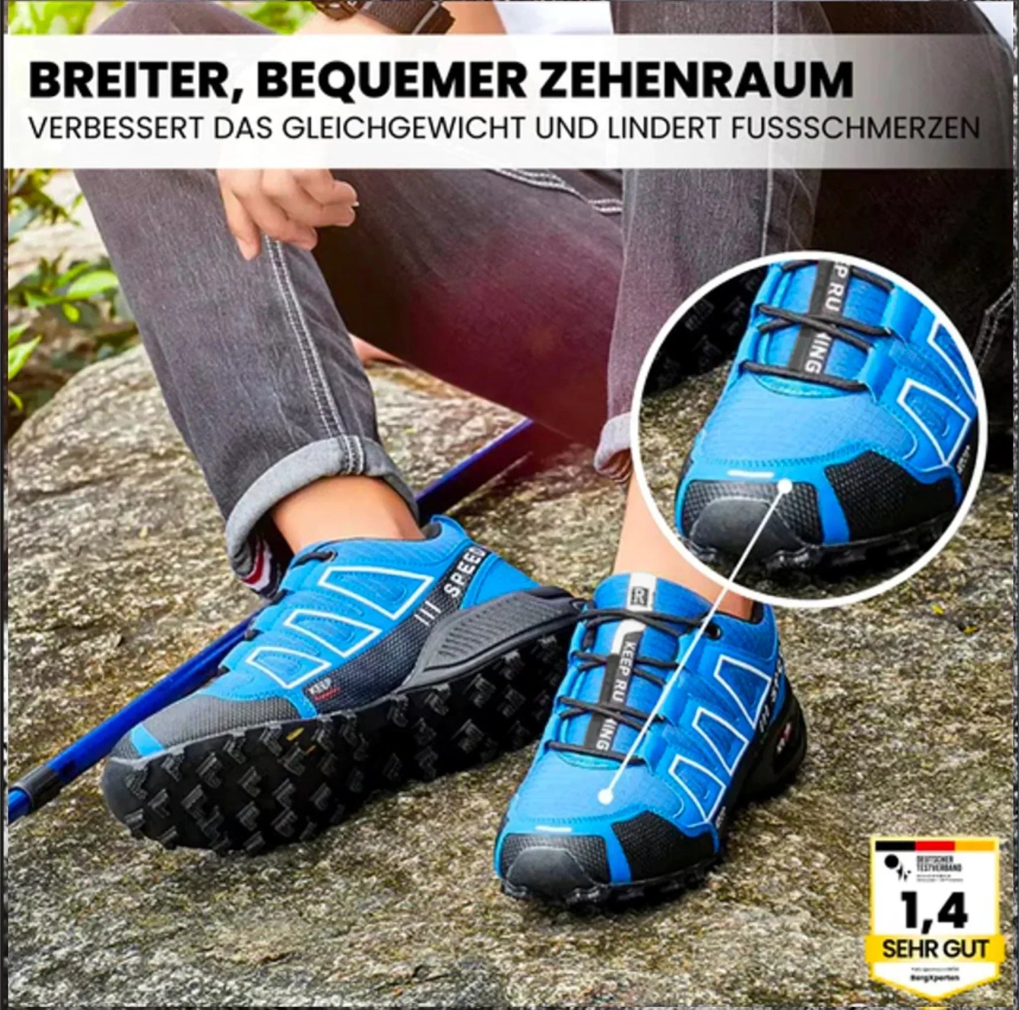 OrthoTrekking | Ergonomischer Trekking- und Wanderschuh für schmerzlindernenden Komfort