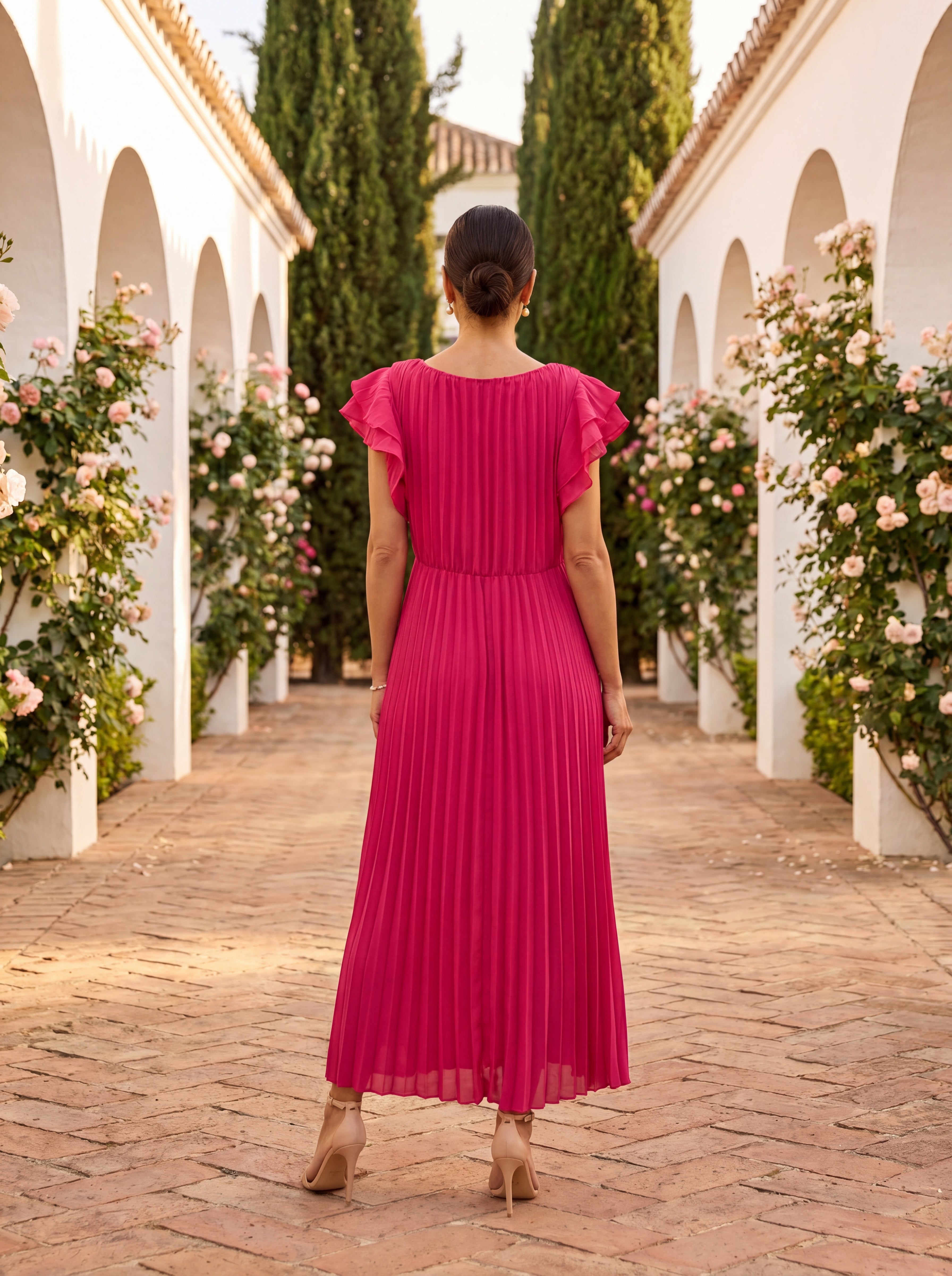 Seraphina | Elegantes Maxikleid mit Drapierung in der Taille