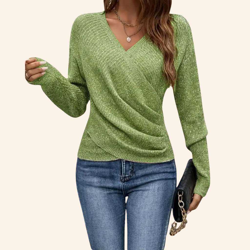 Annette | Eleganter Langarm Strickpullover