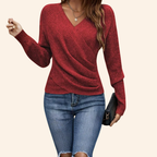 Annette | Eleganter Langarm Strickpullover