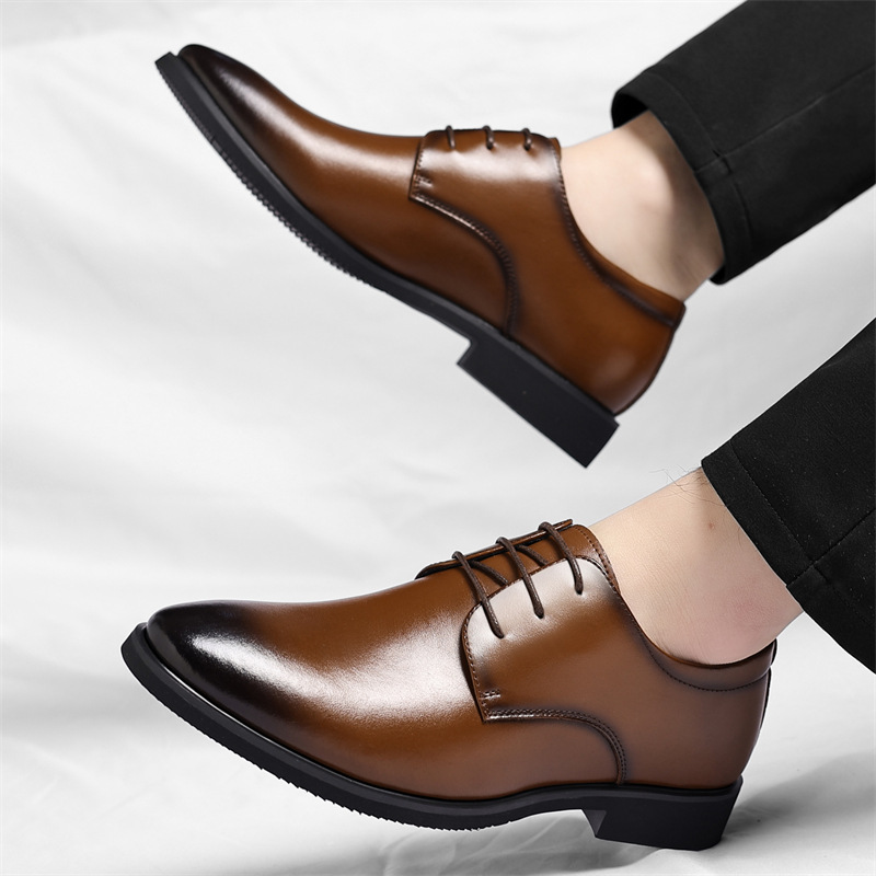 Monte Leder Schnürschuhe