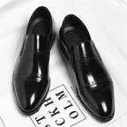 Matteo Leder Brogue Slipper
